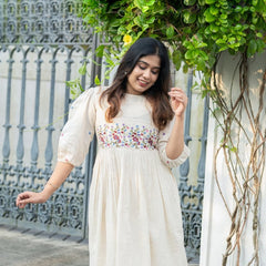 Noor Gul Embroidered Cotton Maxi Dress