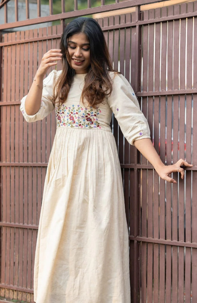 Noor Gul Embroidered Cotton Maxi Dress
