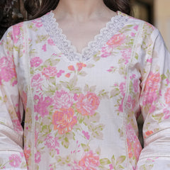 Gulnaar Pastel Floral Kurta Set