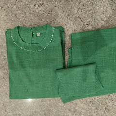 Mint Breeze Sleeveless Kurta Palazzo Set