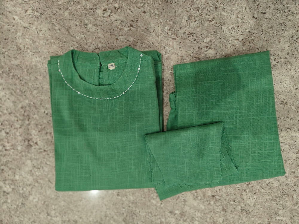 Mint Breeze Sleeveless Kurta Palazzo Set