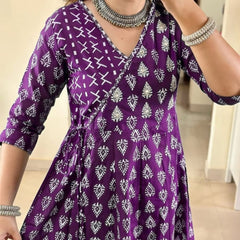 Amethyst Bloom Printed Kurta Pant Set