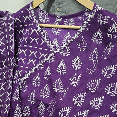 Amethyst Bloom Printed Kurta Pant Set