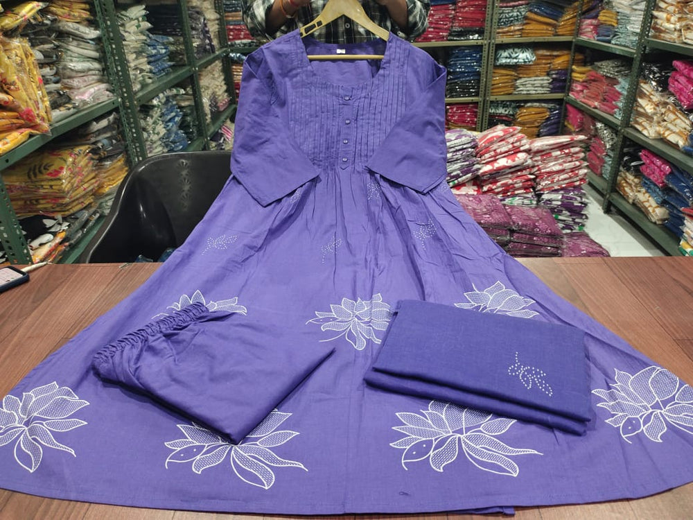 Royal Iris Embroidered Kurta Set with Dupatta