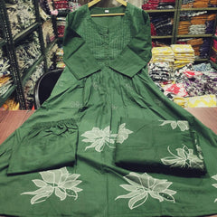 Olive Meadow Embroidered Kurta Set with Dupatta