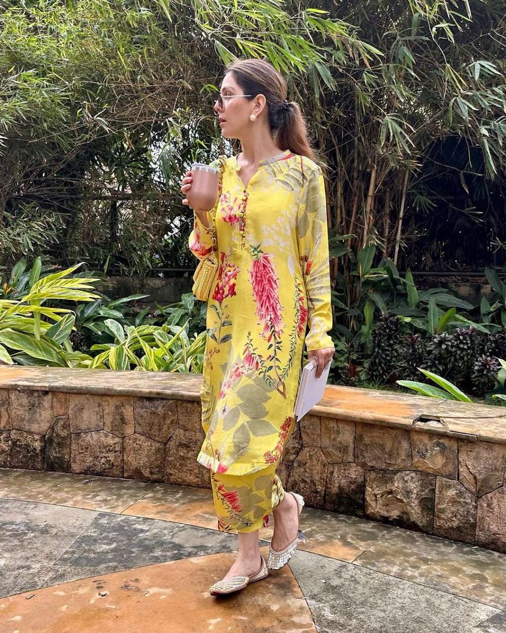 Sunlit Garden Floral Kurta Set