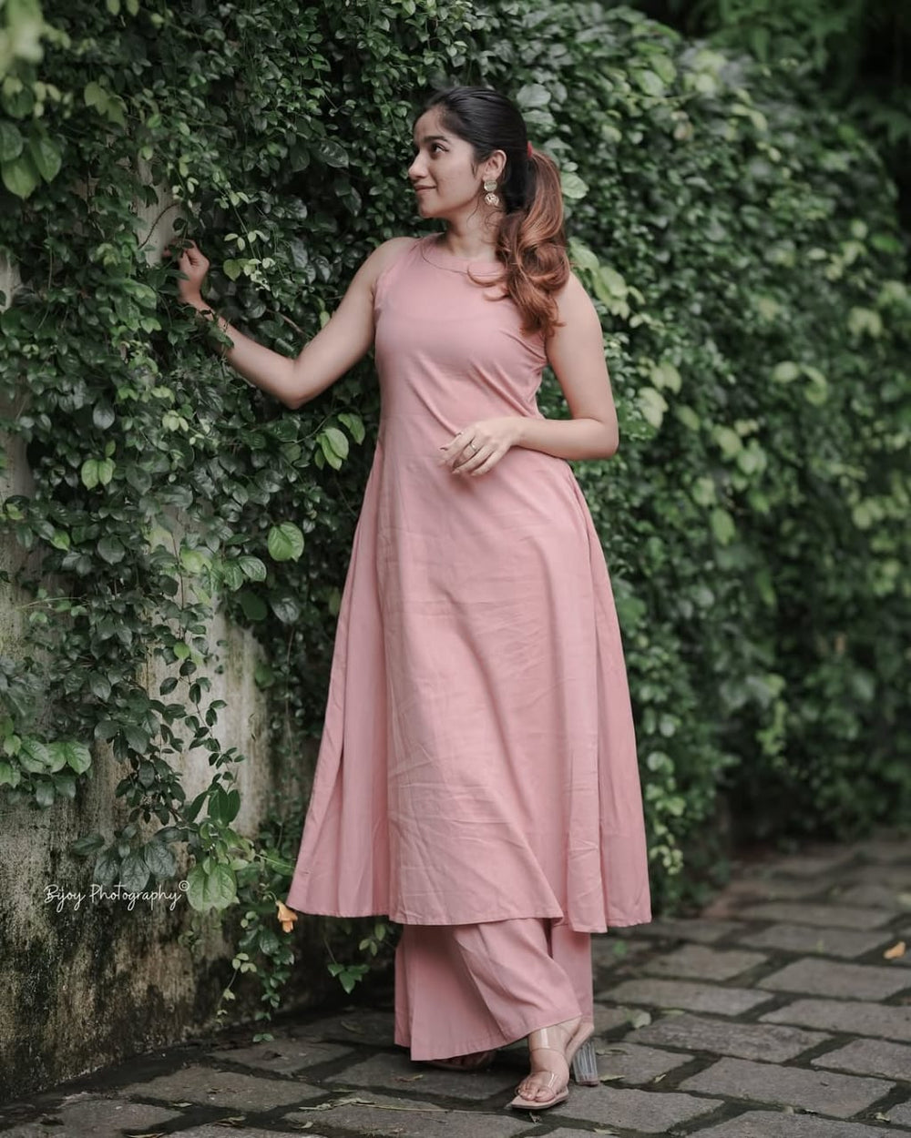 Blush Serenity Sleeveless Kurta Set