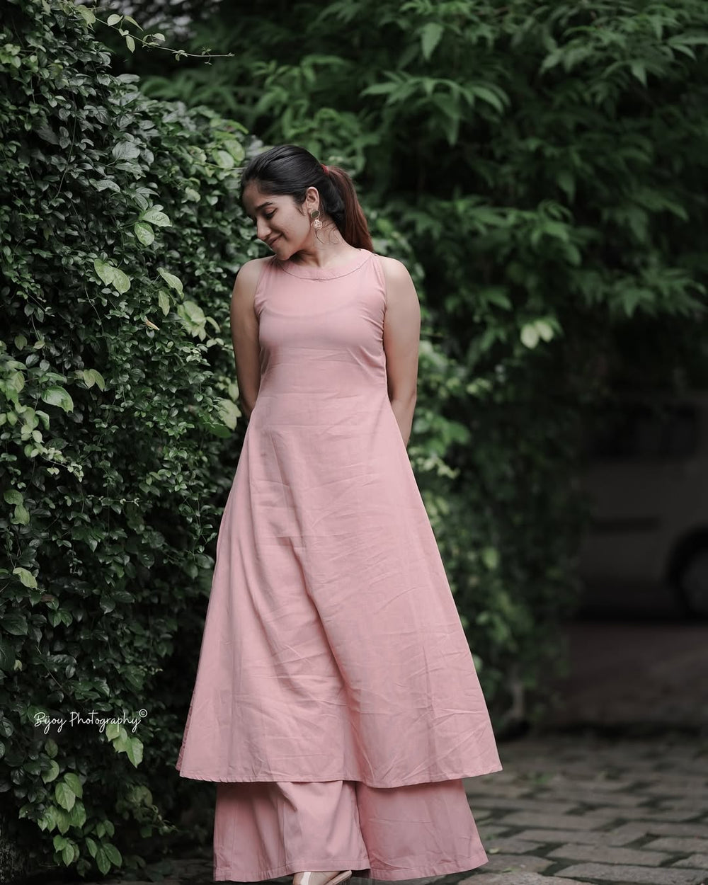 Blush Serenity Sleeveless Kurta Set