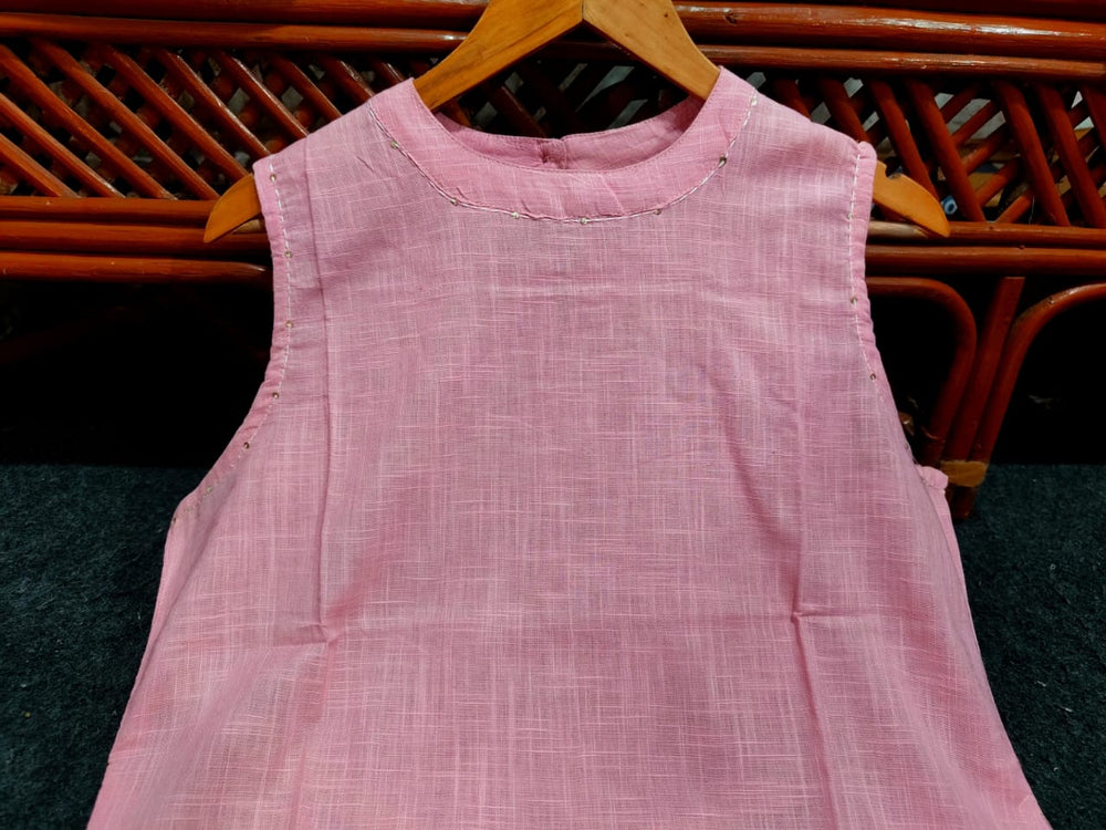 Blush Serenity Sleeveless Kurta Set