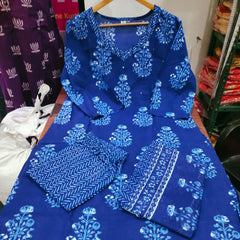 Neelika Handblock Kurta Set with Dupatta