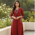 Abhivani Women's Straight Kurta with Pant Set