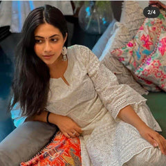 Noor-e-Ivory Chikankari Kurta Pant Set