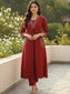 Abhivani Women's Straight Kurta with Pant Set
